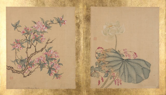 ALBUM OF FLOWERS AFTER SONG DYNASTY 撫宋人花卉冊 by Zhang